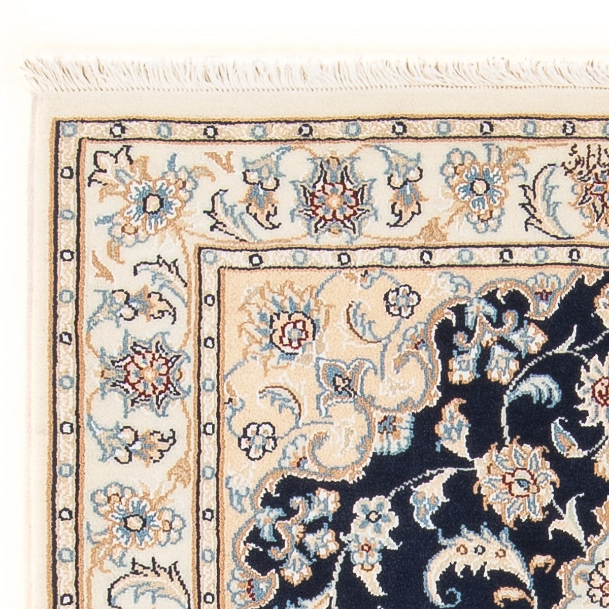 Alfombra Persa - Nain - Prima - 120 x 80 cm - azul oscuro