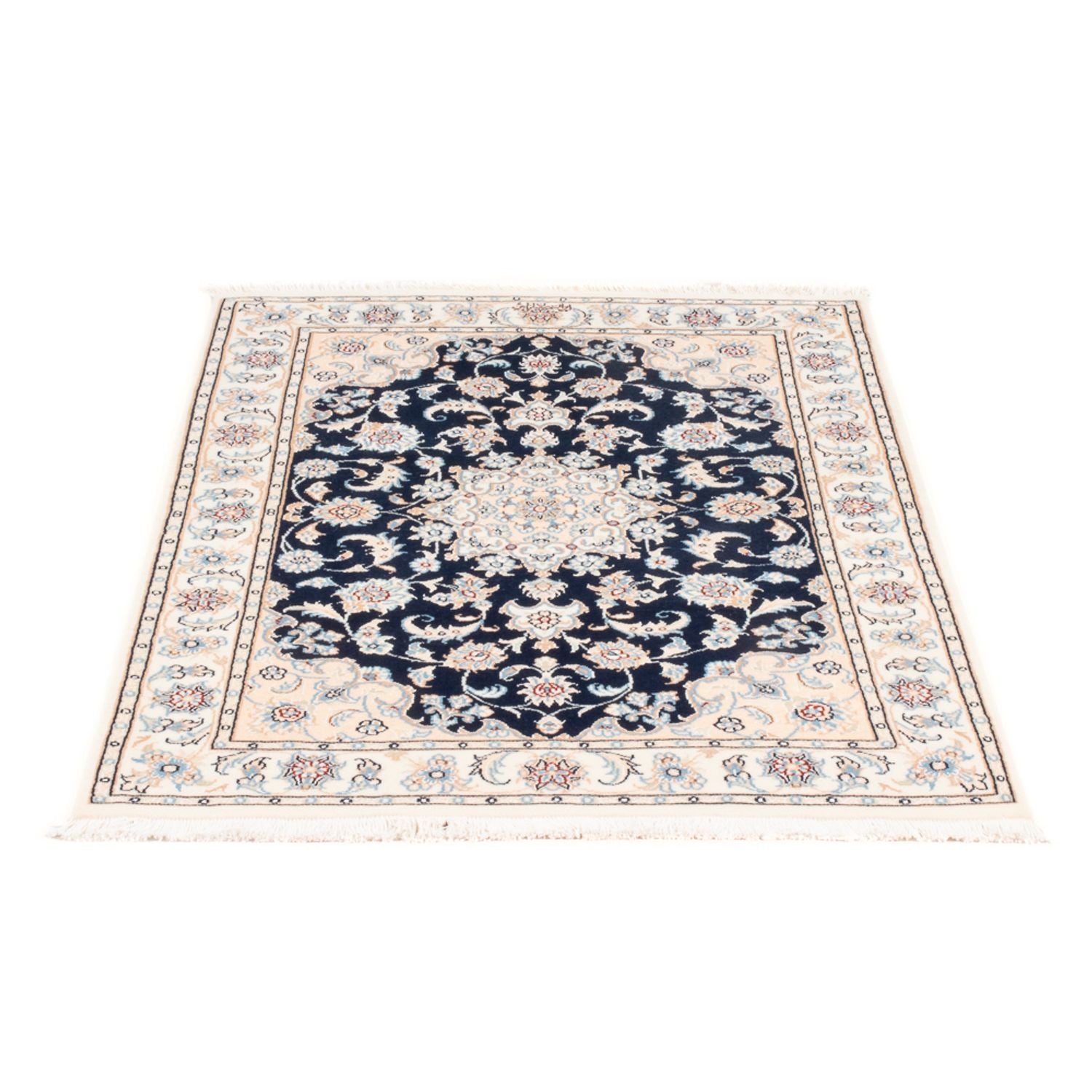Alfombra Persa - Nain - Prima - 120 x 80 cm - azul oscuro