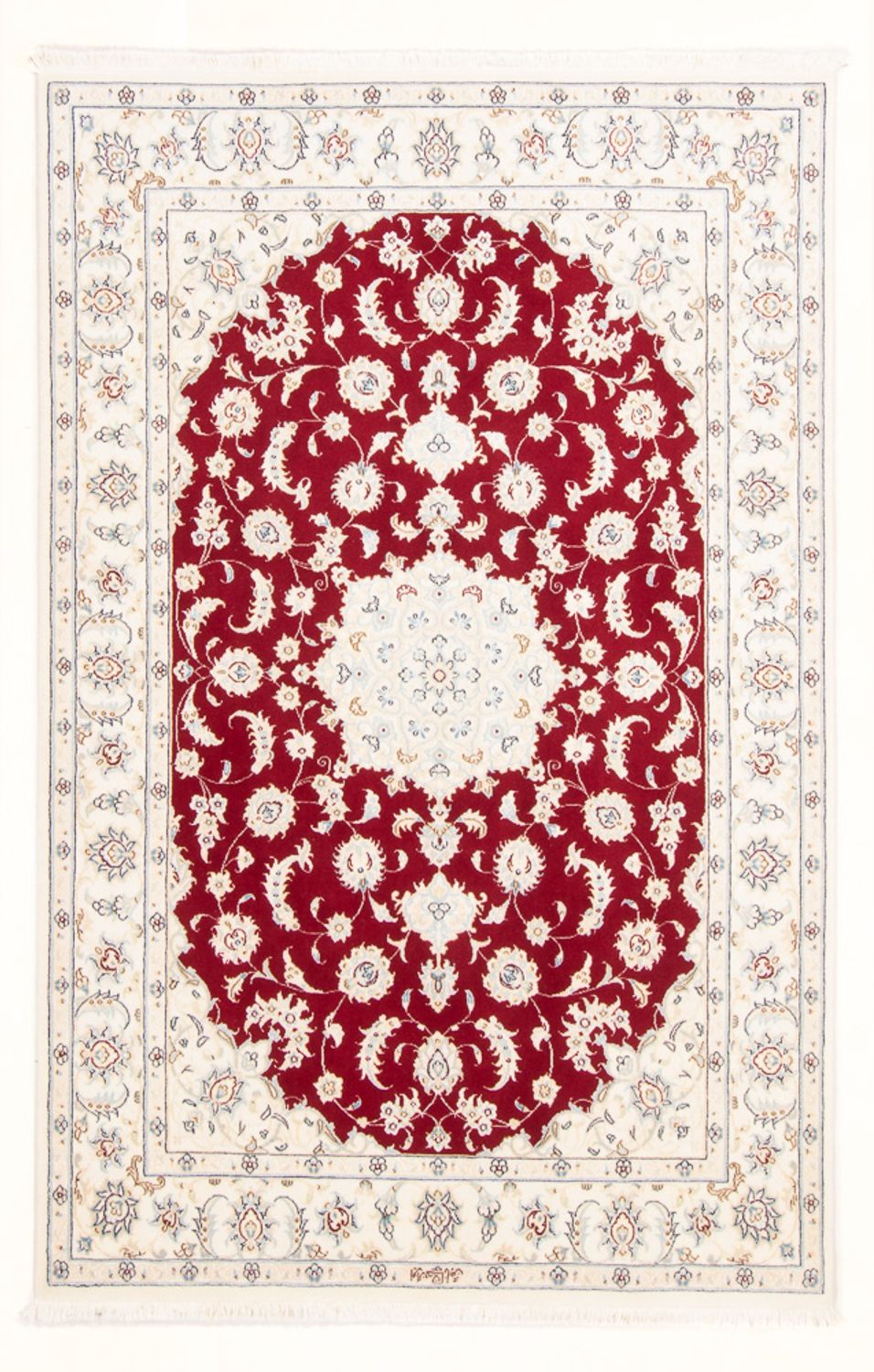 Alfombra Persa - Nain - Real - 178 x 118 cm - rojo