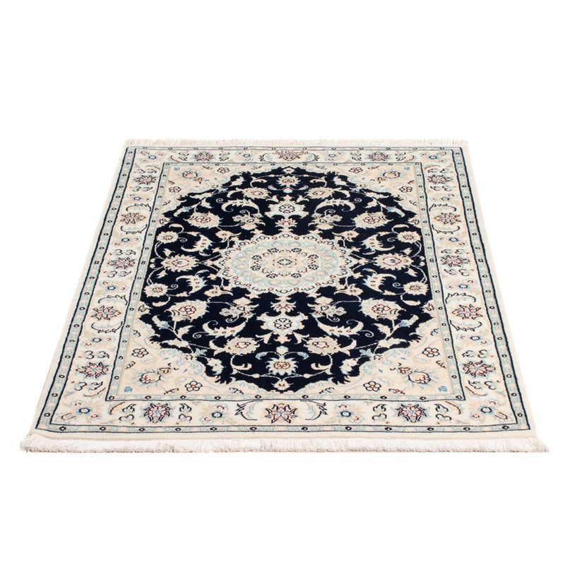 Alfombra Persa - Nain - Prima - 117 x 81 cm - azul oscuro