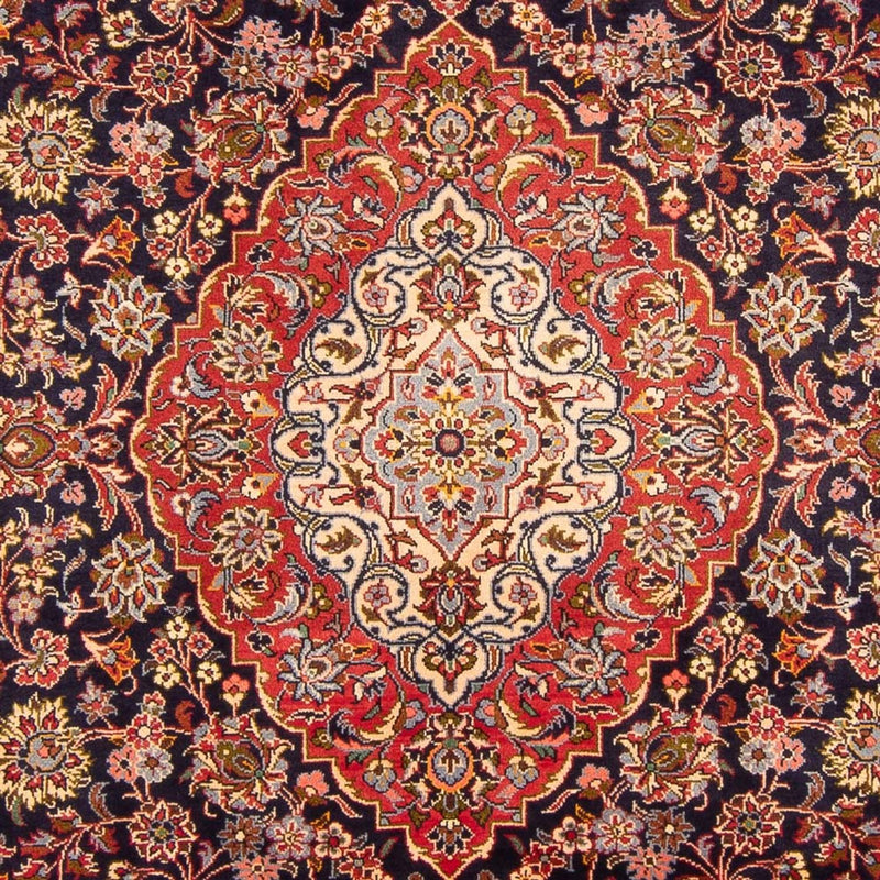Alfombra persa - Keshan - 312 x 201 cm - azul oscuro