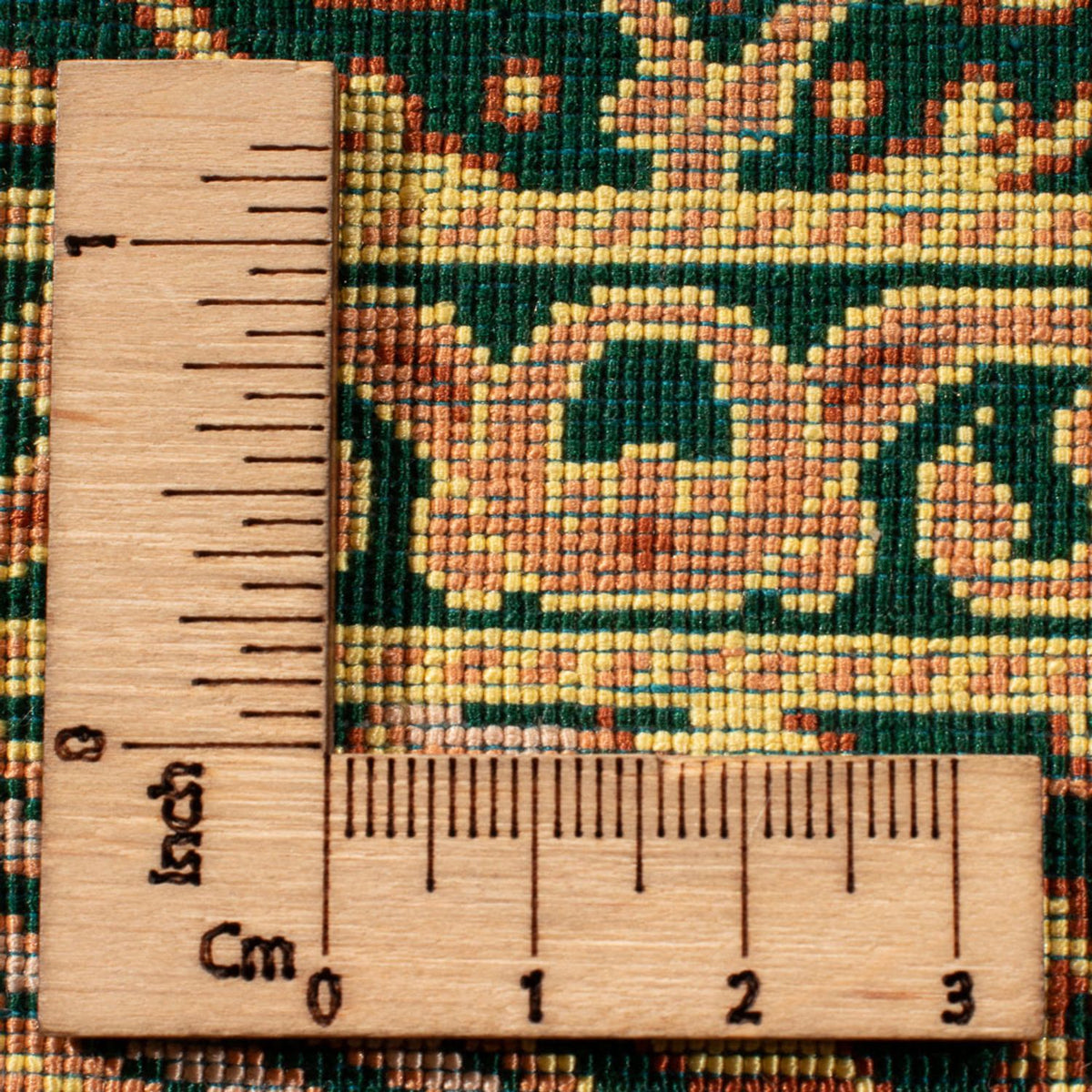 Alfombra de seda - Ghom Seda - Prima - 294 x 196 cm - verde oliva