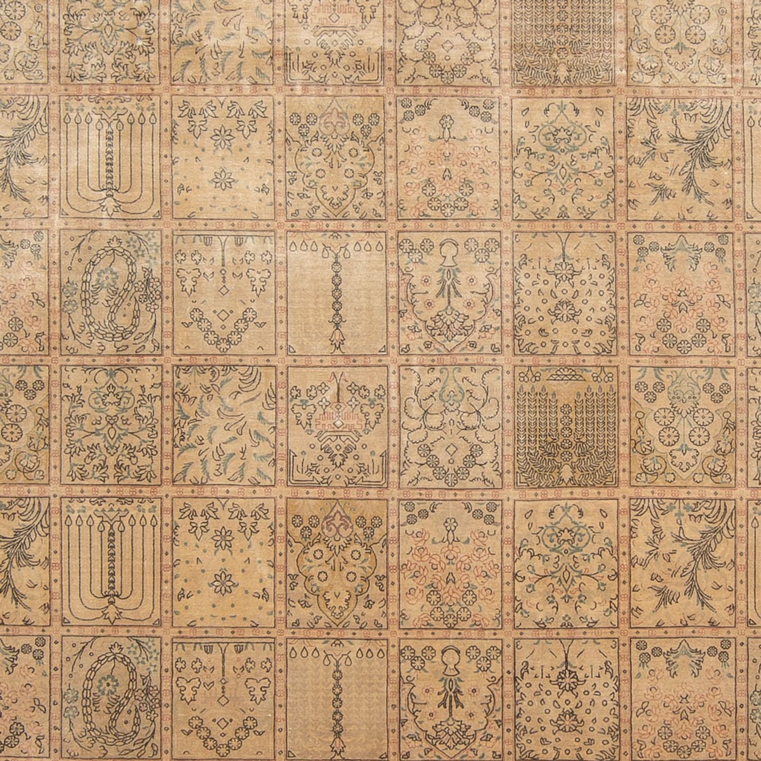 Alfombra de seda - Ghom Seda - Prima - 294 x 191 cm - beige oscuro