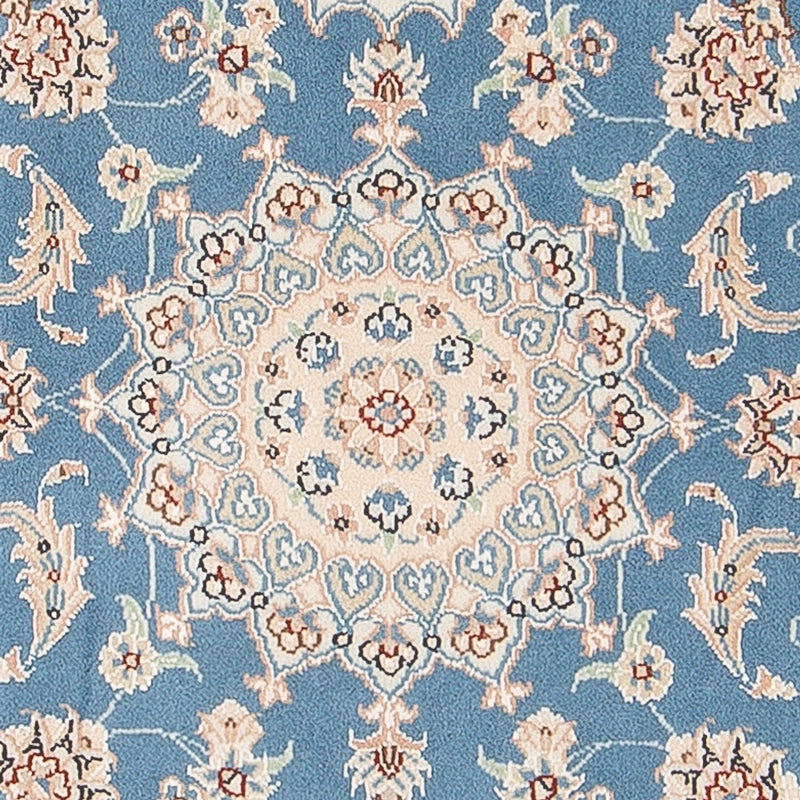Alfombra Persa - Nain - Prima - 122 x 81 cm - azul claro