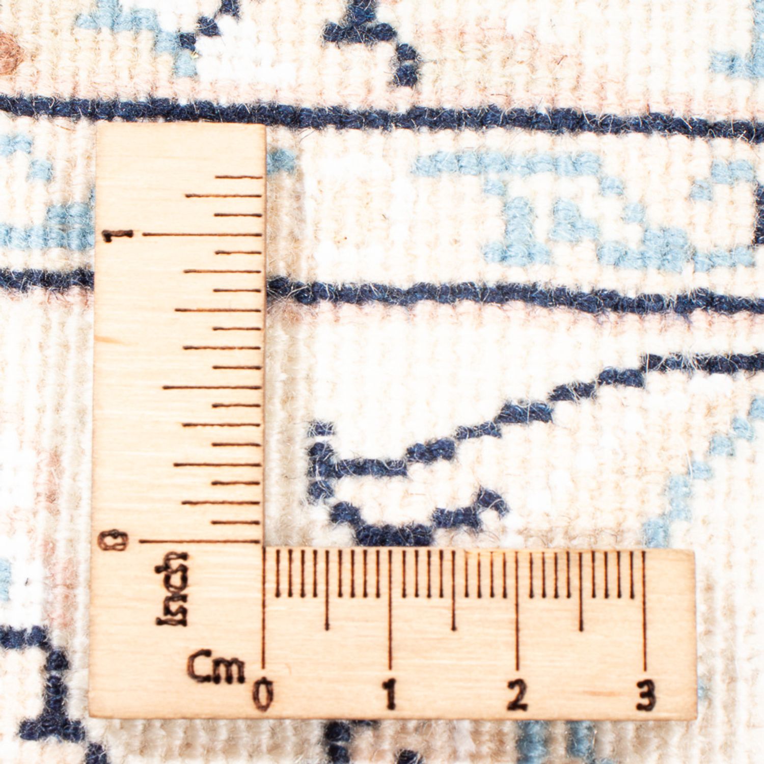 Alfombra Persa - Nain - Prima - 122 x 81 cm - azul claro