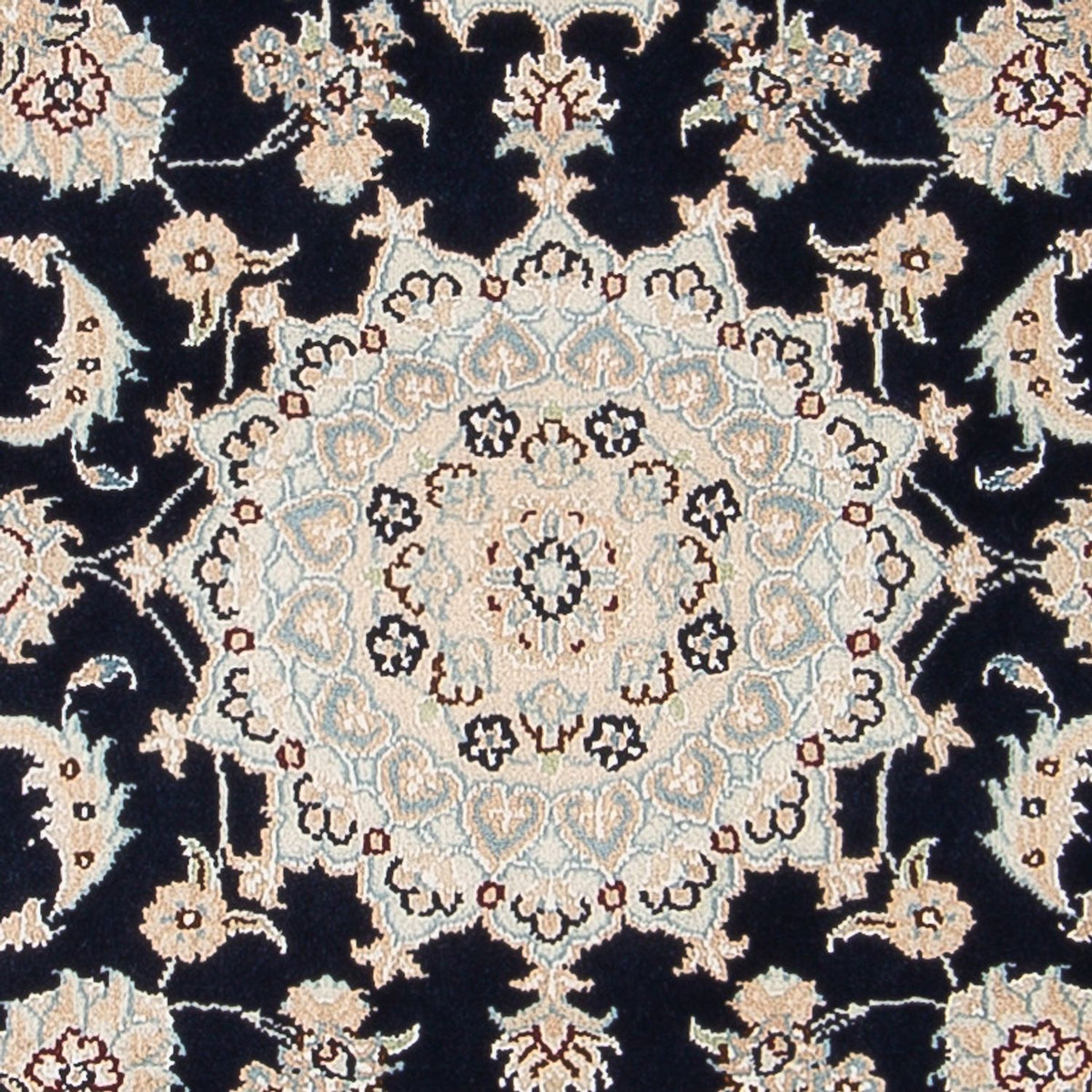 Alfombra Persa - Nain - Prima - 118 x 81 cm - azul oscuro