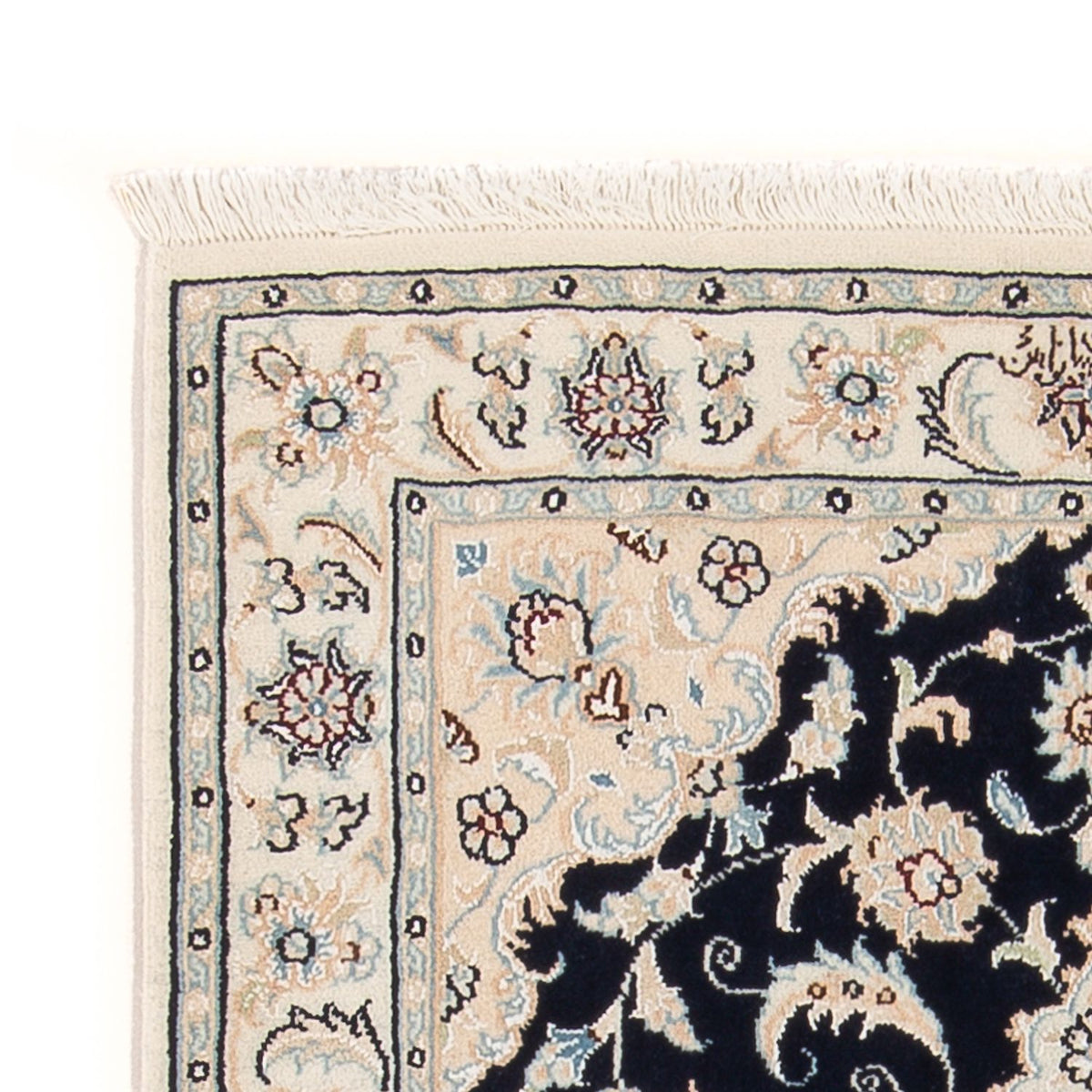 Alfombra Persa - Nain - Prima - 118 x 81 cm - azul oscuro