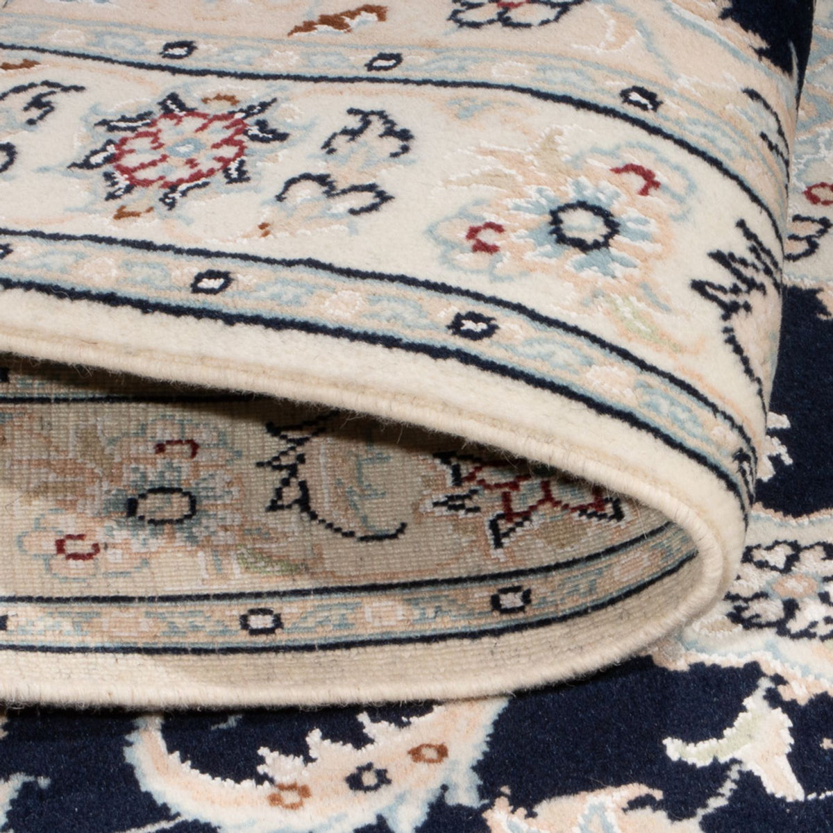 Alfombra Persa - Nain - Prima - 118 x 81 cm - azul oscuro