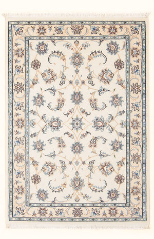 Alfombra Persa - Nain - Prima - 132 x 81 cm - crema