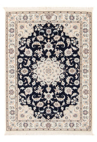 Alfombra Persa - Nain - Prima - 120 x 81 cm - azul oscuro