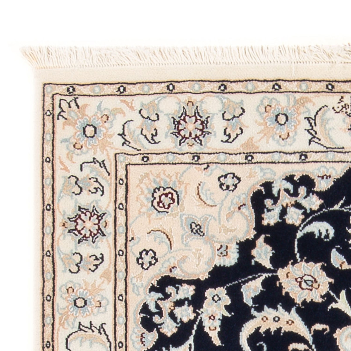 Alfombra Persa - Nain - Prima - 120 x 81 cm - azul oscuro