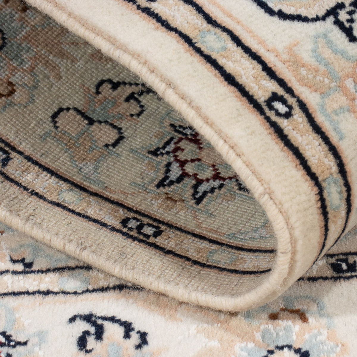 Alfombra Persa - Nain - Prima - 120 x 81 cm - azul oscuro