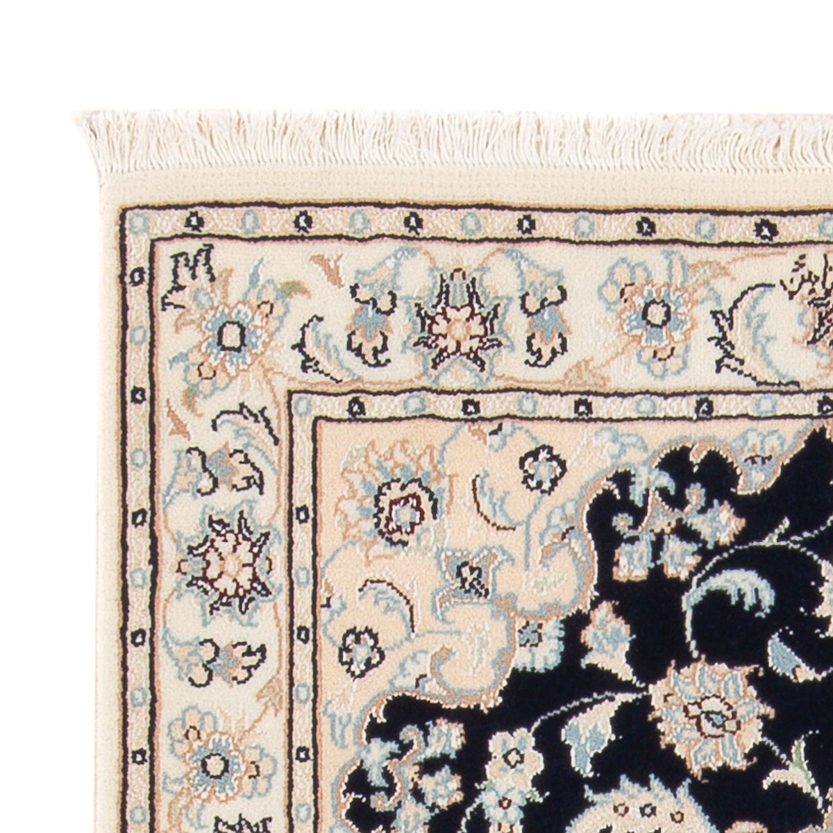 Alfombra Persa - Nain - Prima - 120 x 80 cm - azul oscuro