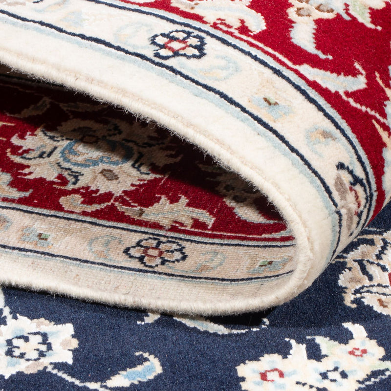 Alfombra Persa - Nain - Real - 178 x 120 cm - azul oscuro