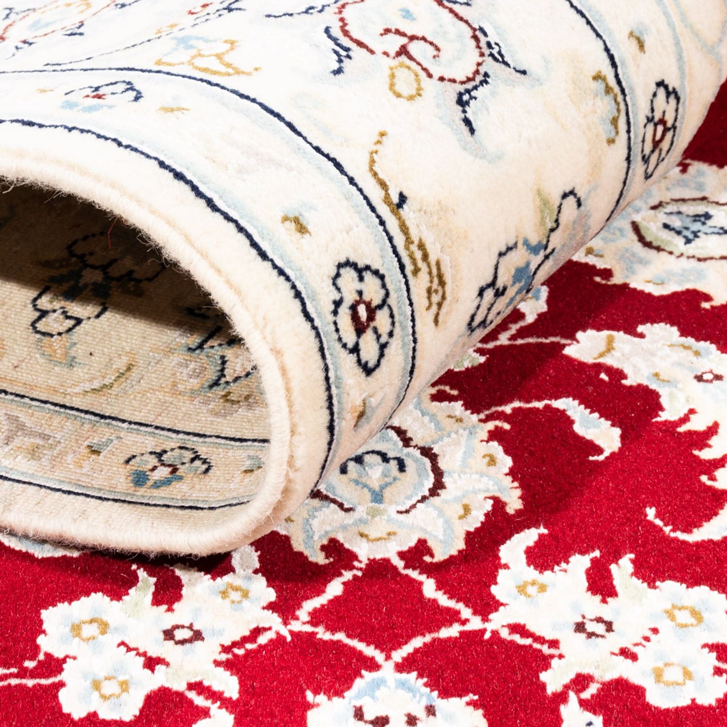 Alfombra Persa - Nain - Prima - 173 x 117 cm - rojo