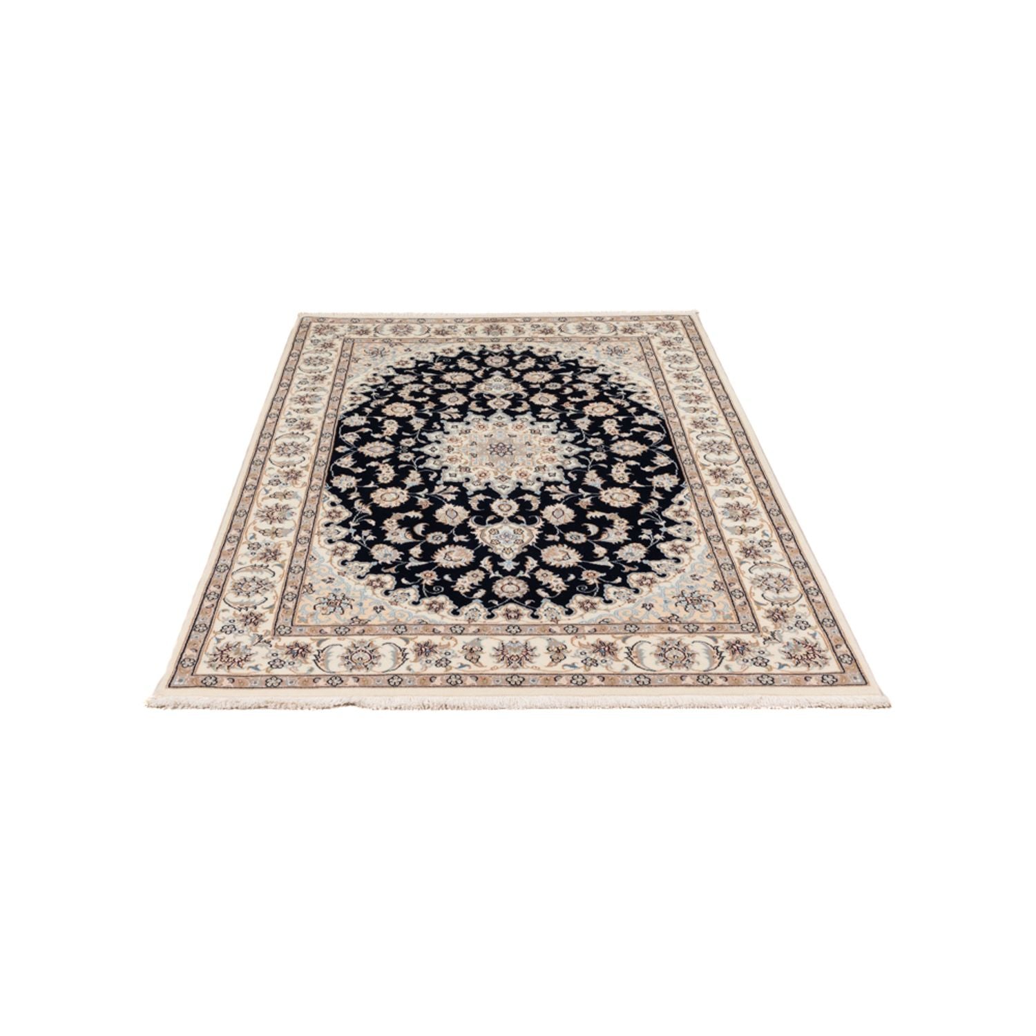 Alfombra Persa - Nain - Prima - 180 x 120 cm - azul oscuro