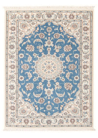 Alfombra Persa - Nain - Prima - 116 x 81 cm - azul claro