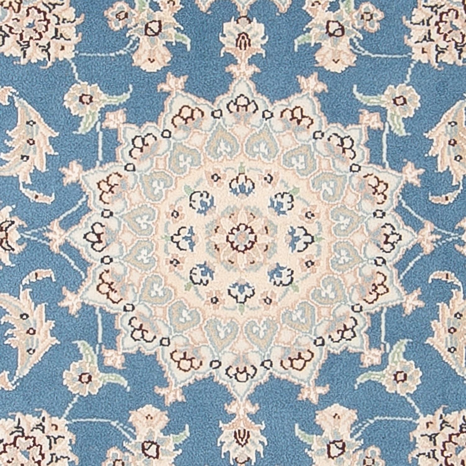 Alfombra Persa - Nain - Prima - 116 x 81 cm - azul claro