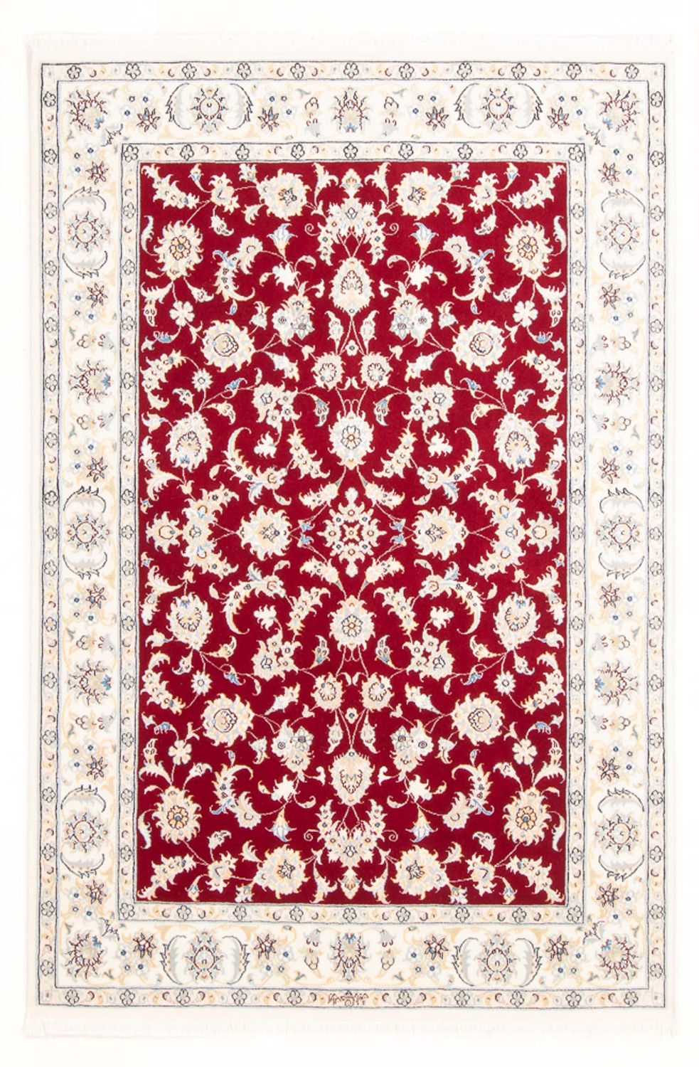 Alfombra Persa - Nain - Real - 176 x 118 cm - rojo
