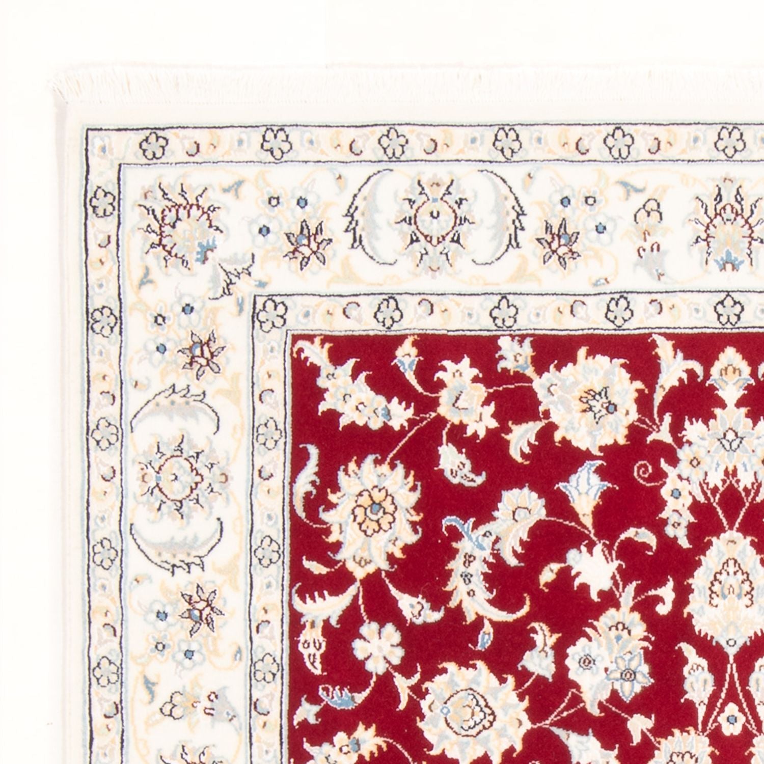 Alfombra Persa - Nain - Real - 176 x 118 cm - rojo