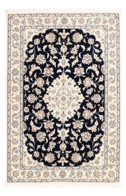 Alfombra Persa - Nain - Prima - 158 x 109 cm - azul oscuro