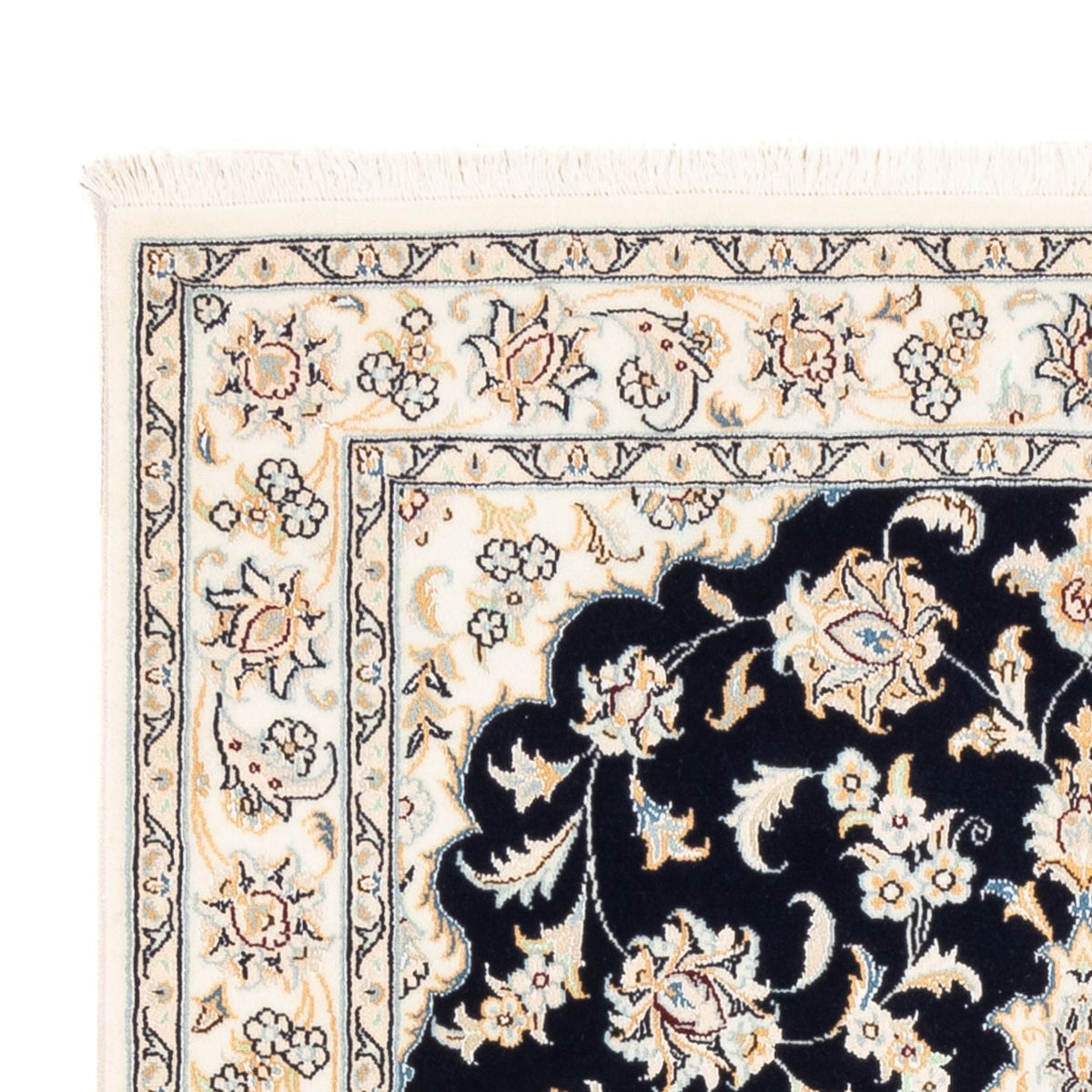 Alfombra Persa - Nain - Prima - 158 x 109 cm - azul oscuro