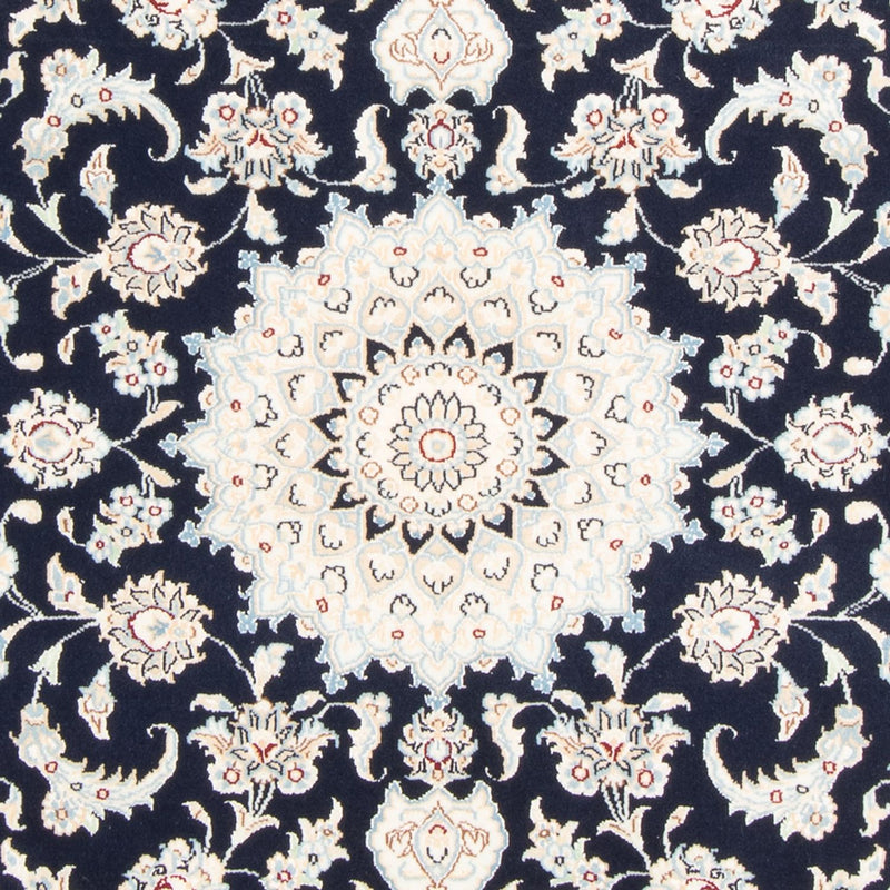 Alfombra Persa - Nain - Real - 151 x 105 cm - azul oscuro