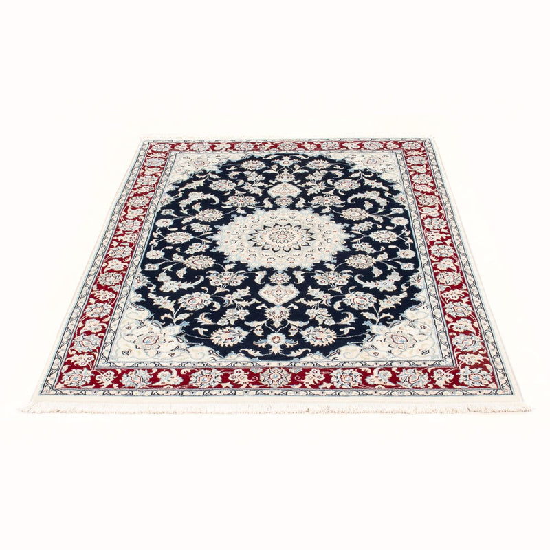 Alfombra Persa - Nain - Real - 151 x 105 cm - azul oscuro