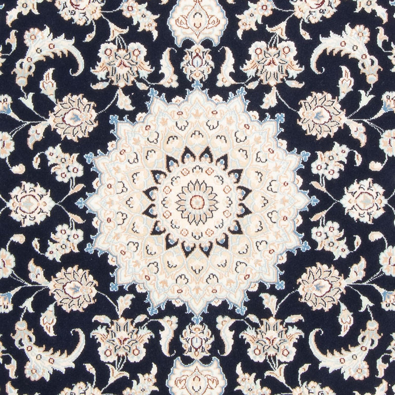 Alfombra Persa - Nain - Real - 158 x 108 cm - azul oscuro