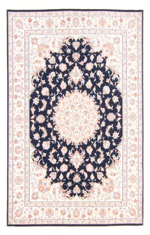 Alfombra Persa - Tabriz - Real - 245 x 167 cm - azul oscuro