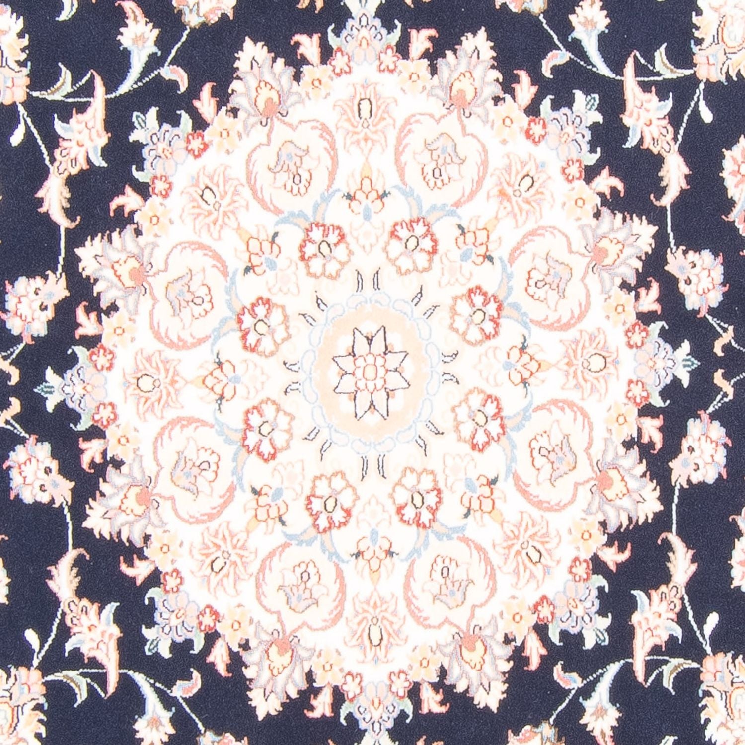 Alfombra Persa - Tabriz - Real - 245 x 167 cm - azul oscuro