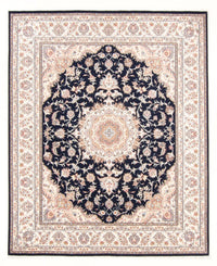 Alfombra Persa - Tabriz - Real - 250 x 200 cm - azul oscuro