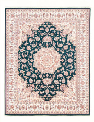Alfombra Persa - Tabriz - Real - 251 x 195 cm - verde