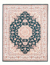 Alfombra Persa - Tabriz - Real - 251 x 195 cm - verde