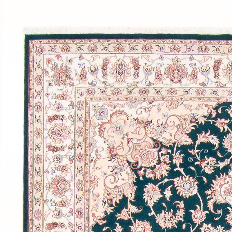 Alfombra Persa - Tabriz - Real - 251 x 195 cm - verde