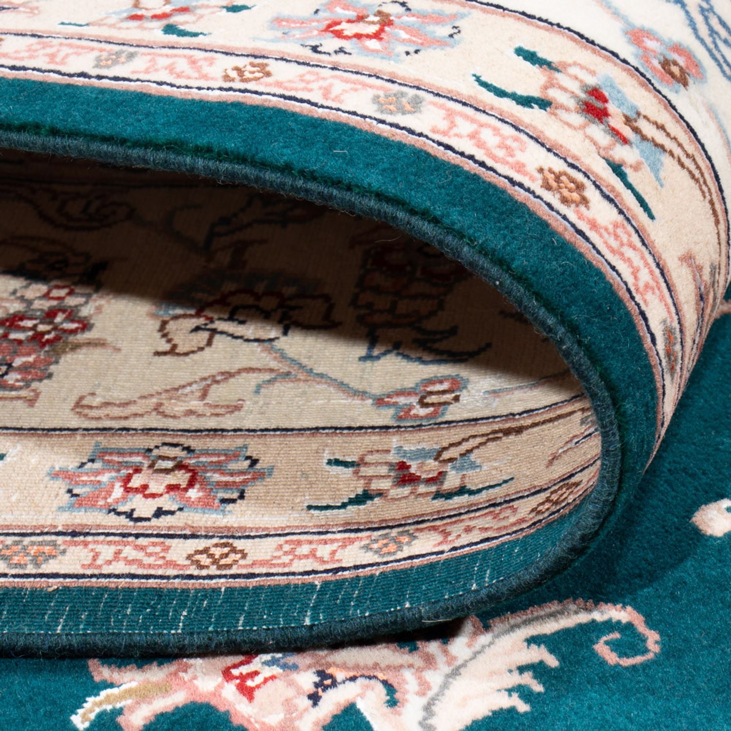 Alfombra Persa - Tabriz - Real - 251 x 195 cm - verde