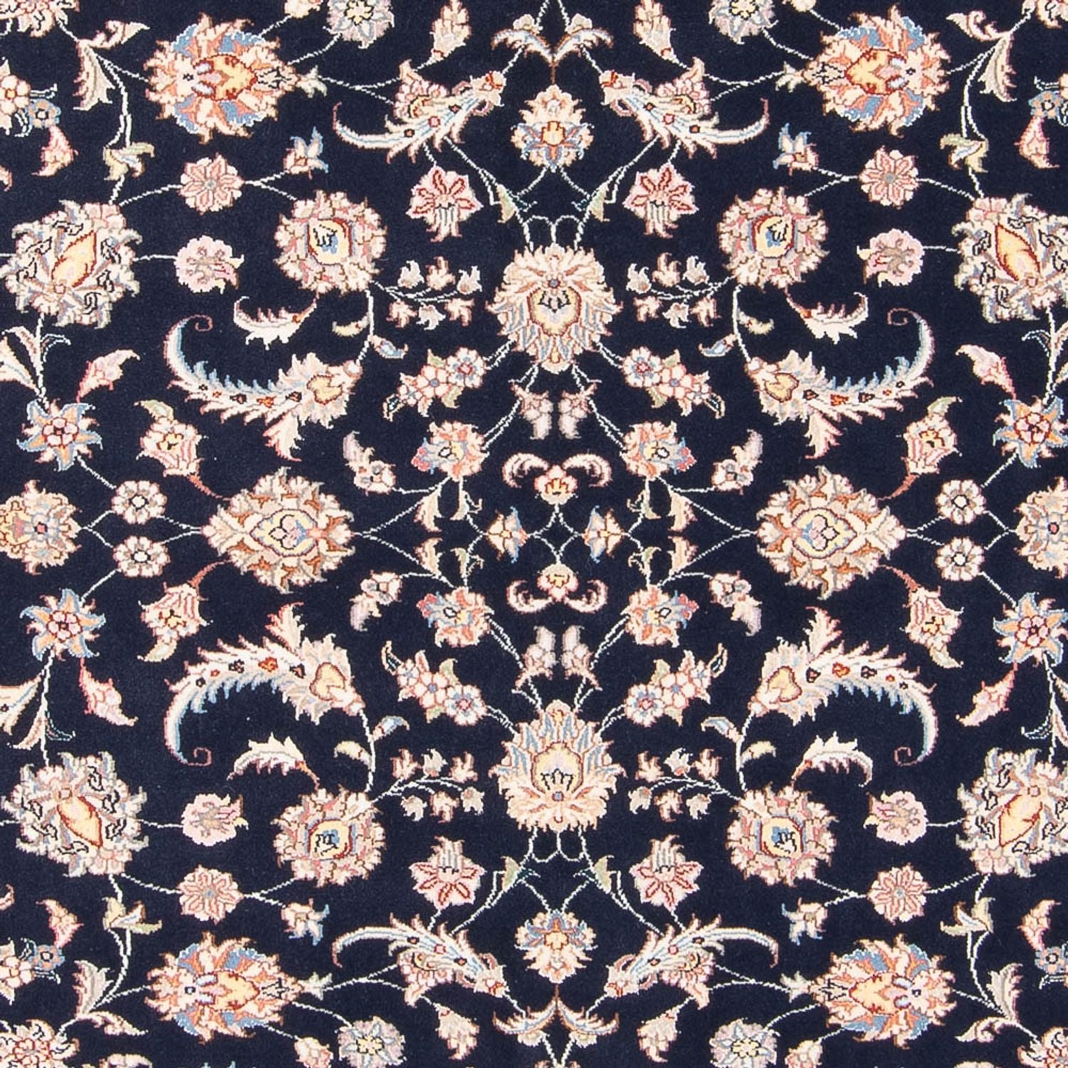 Alfombra Persa - Tabriz - Real - 196 x 150 cm - azul oscuro