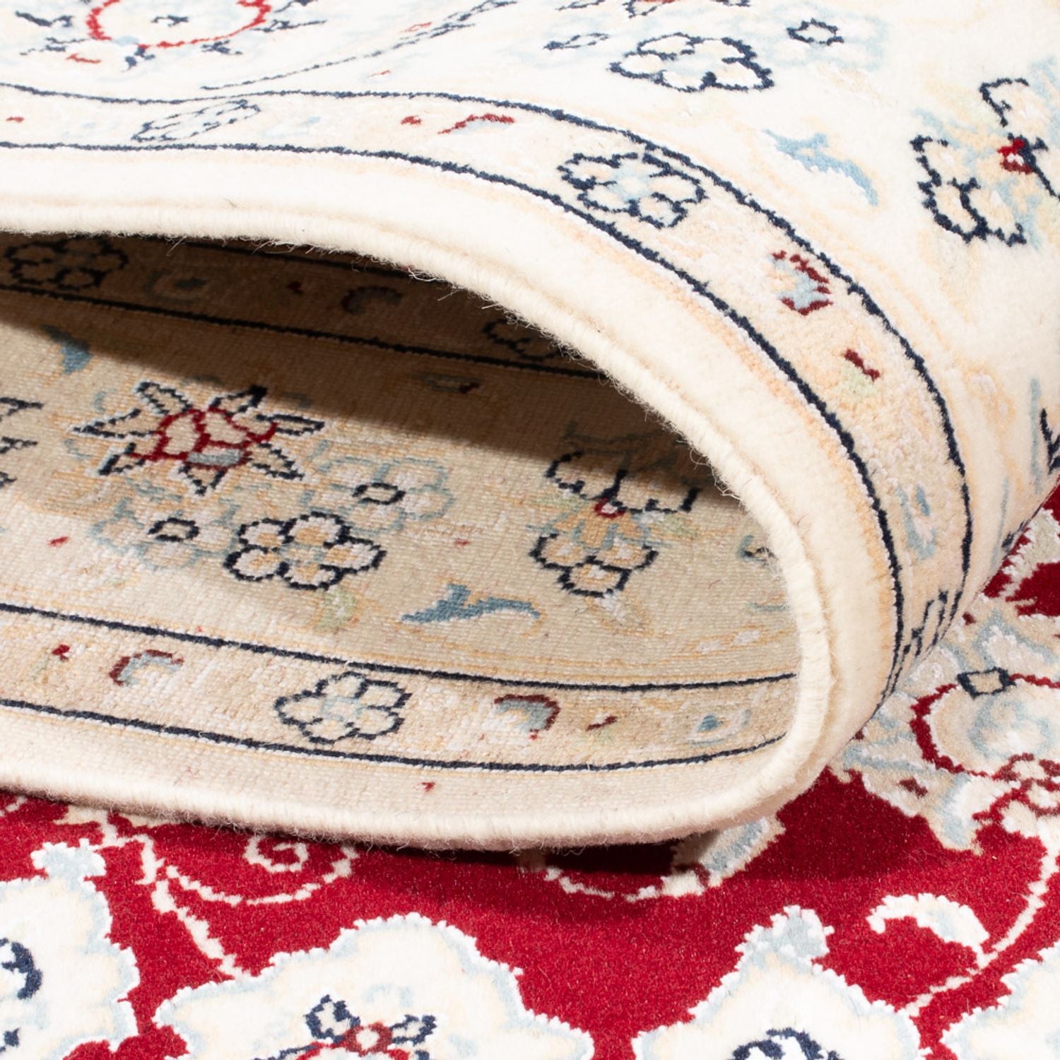 Alfombra Persa - Nain - Real - 175 x 117 cm - rojo