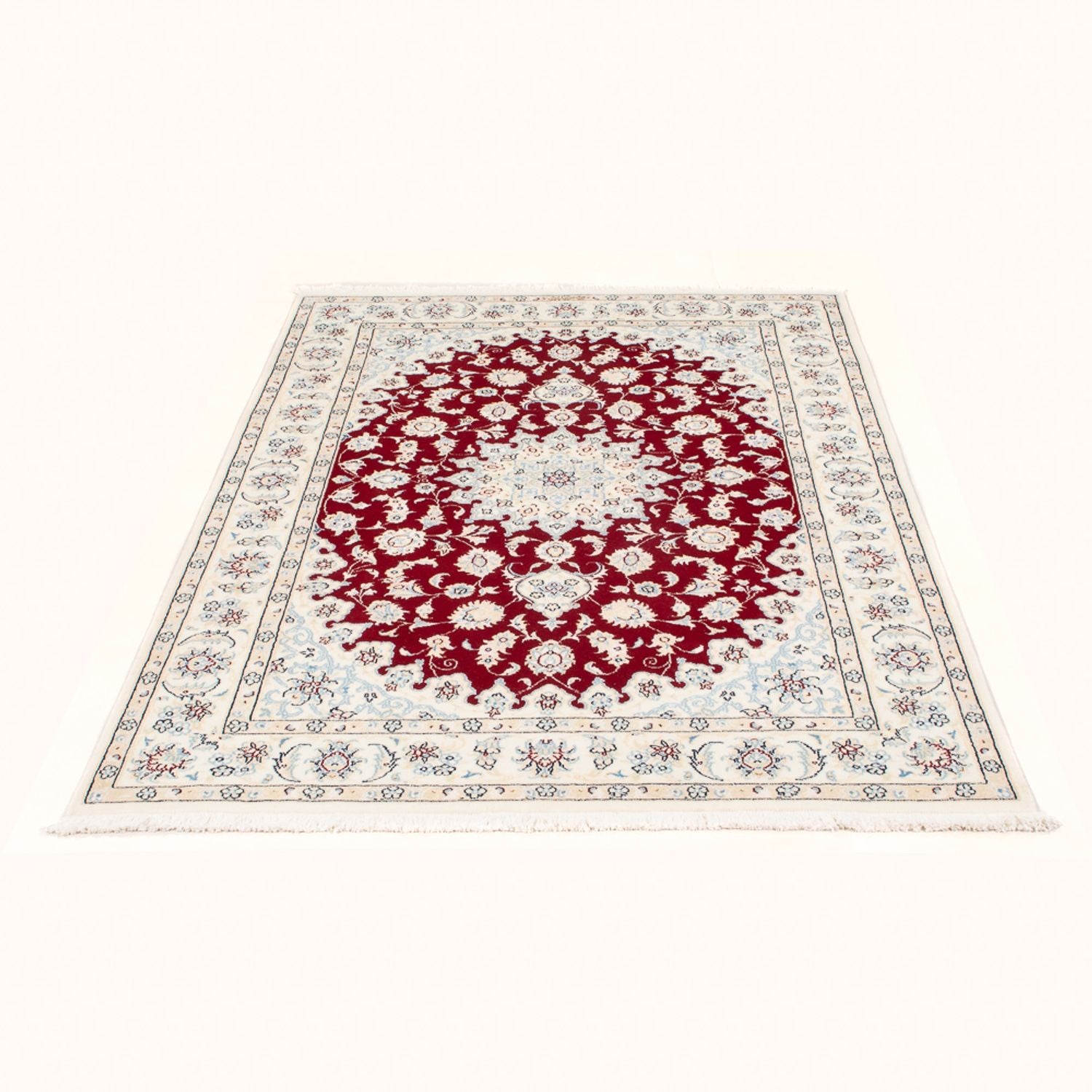 Alfombra Persa - Nain - Real - 175 x 117 cm - rojo