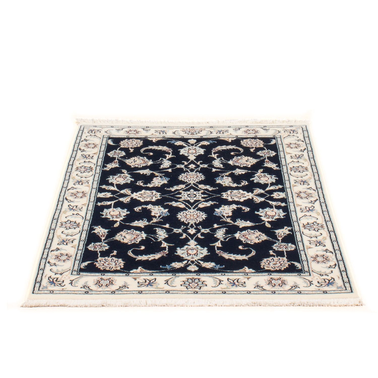 Alfombra Persa - Nain - Prima - 116 x 80 cm - azul oscuro
