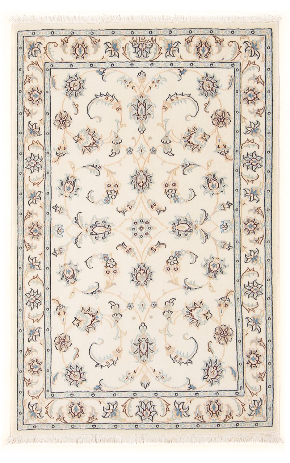Alfombra Persa - Nain - Prima - 122 x 80 cm - crema