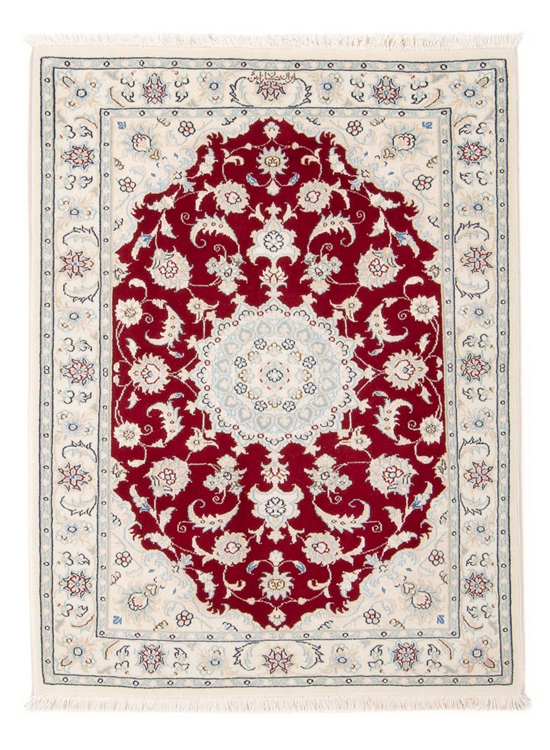 Alfombra Persa - Nain - Prima - 117 x 80 cm - rojo