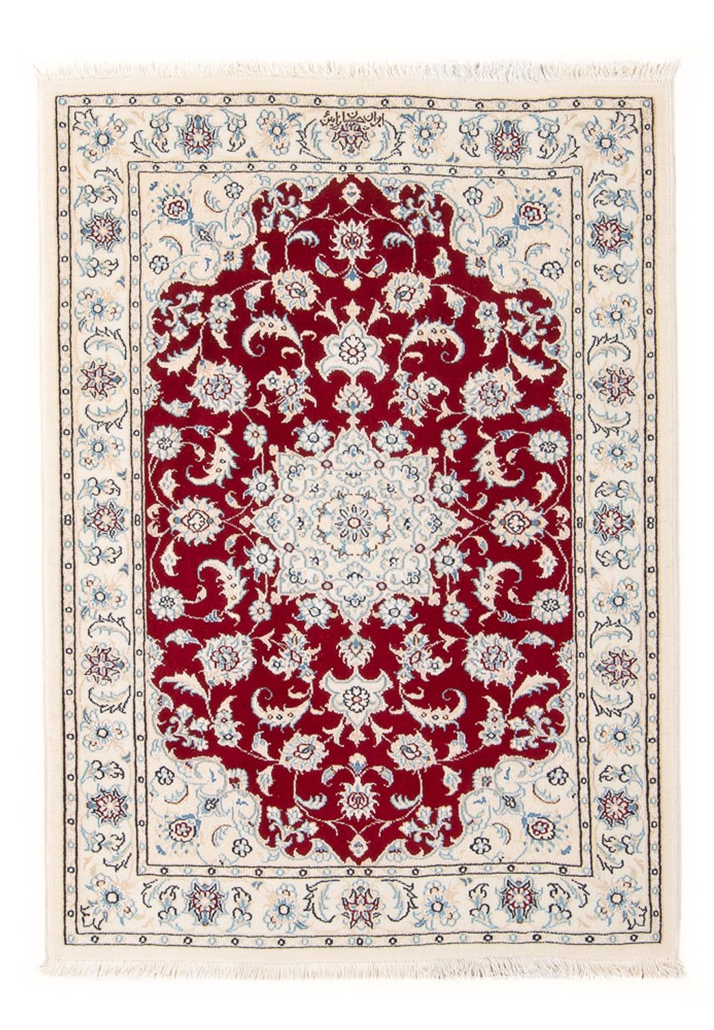 Alfombra Persa - Nain - Prima - 117 x 80 cm - rojo