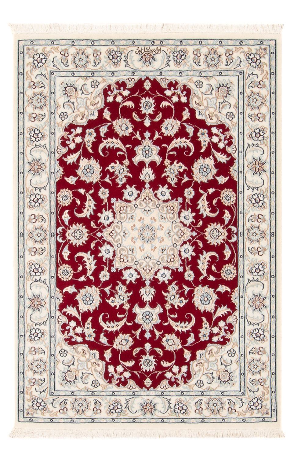 Alfombra Persa - Nain - Prima - 116 x 80 cm - rojo
