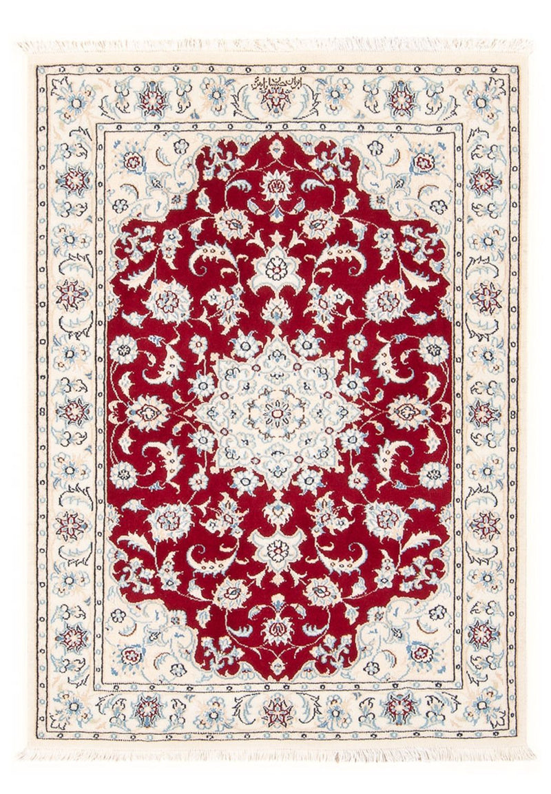 Alfombra Persa - Nain - Prima - 119 x 80 cm - rojo