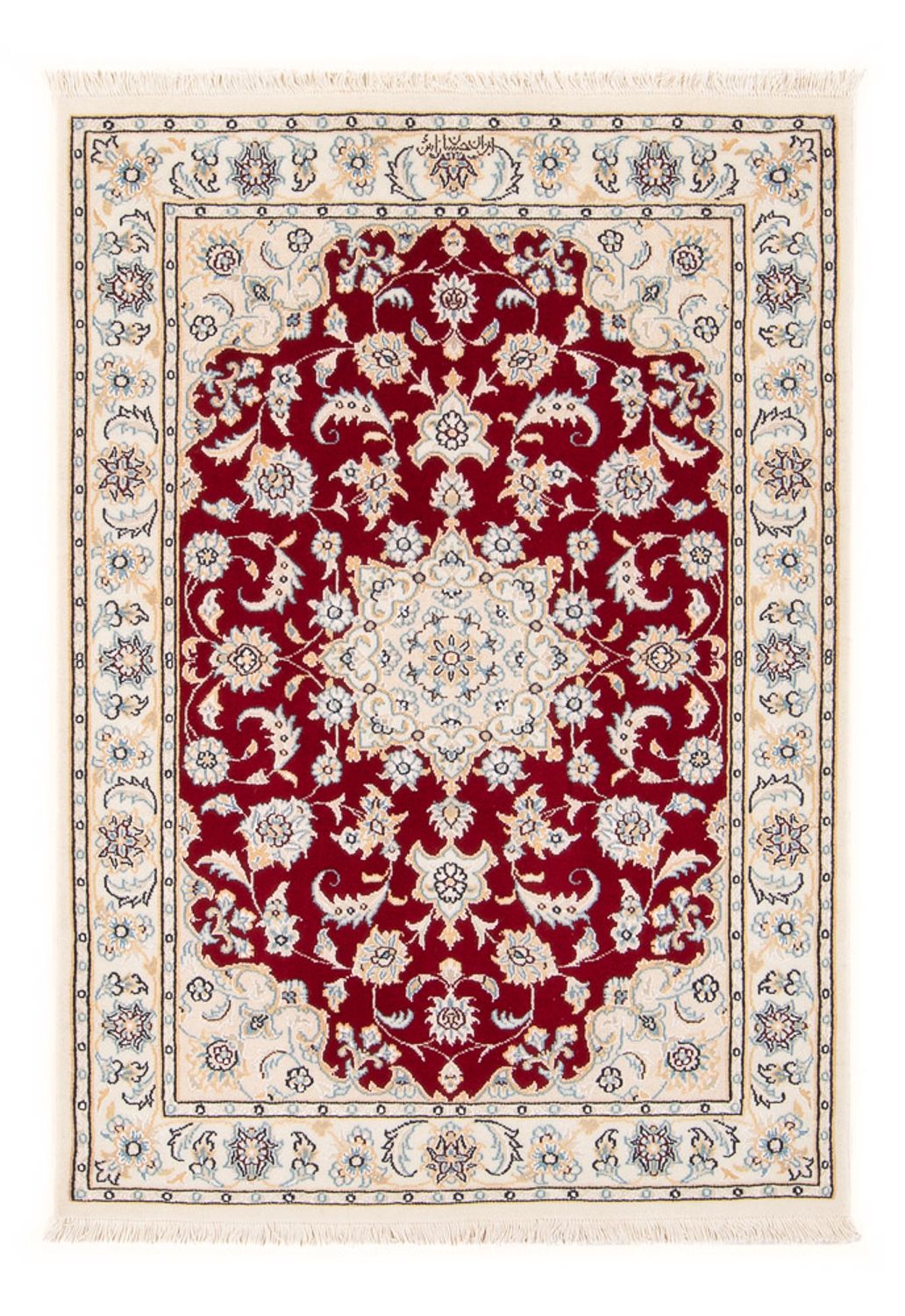 Alfombra Persa - Nain - Prima - 118 x 80 cm - rojo