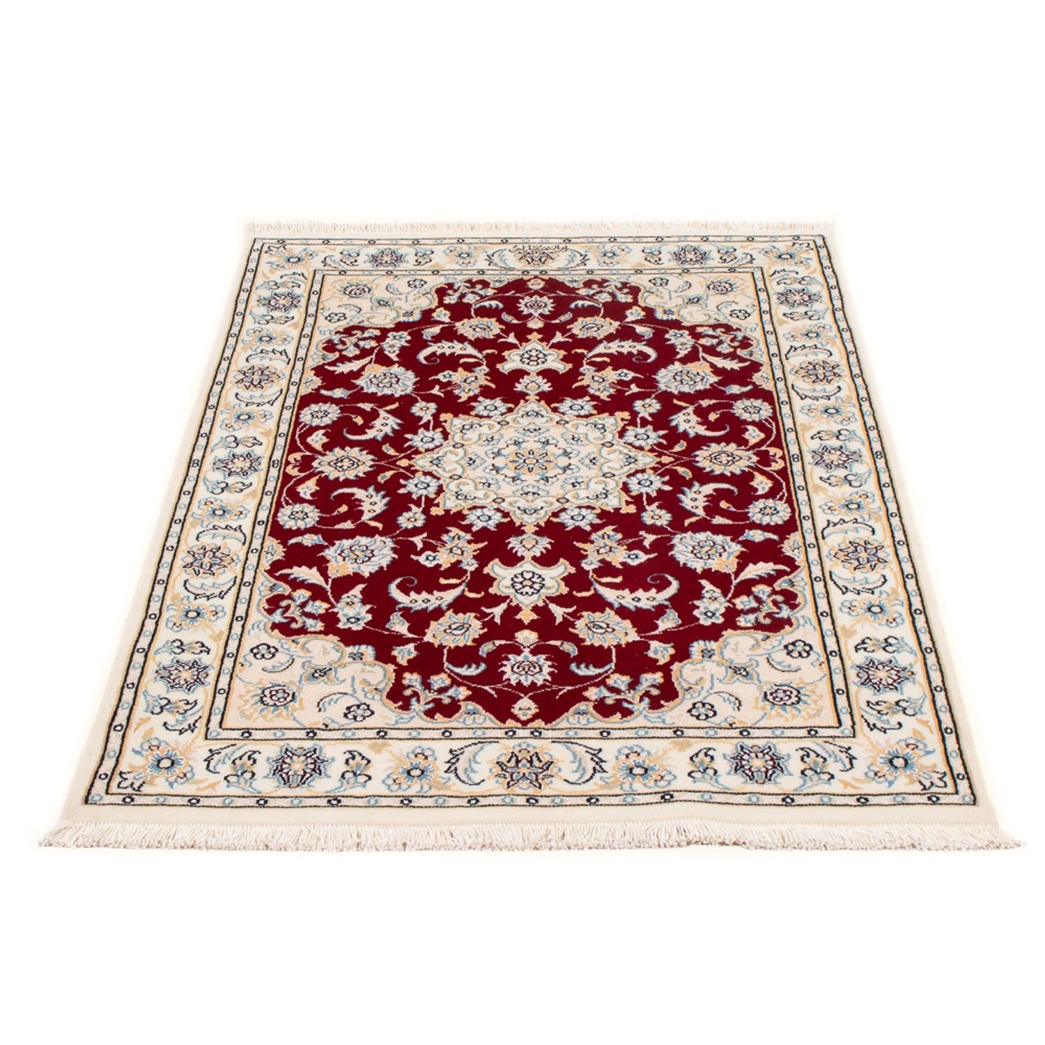 Alfombra Persa - Nain - Prima - 118 x 80 cm - rojo