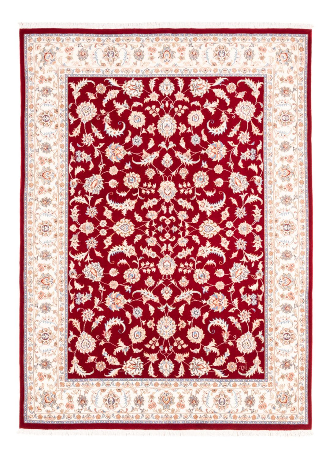 Alfombra persa - Tabriz - 200 x 149 cm - rojo