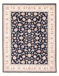 Alfombra Persa - Tabriz - Real - 201 x 149 cm - azul oscuro