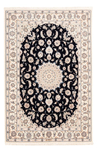 Alfombra Persa - Nain - Prima - 175 x 117 cm - azul oscuro